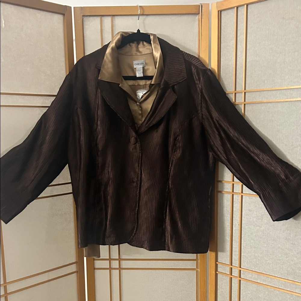 Chico's Rich Brown Women's Blazer
